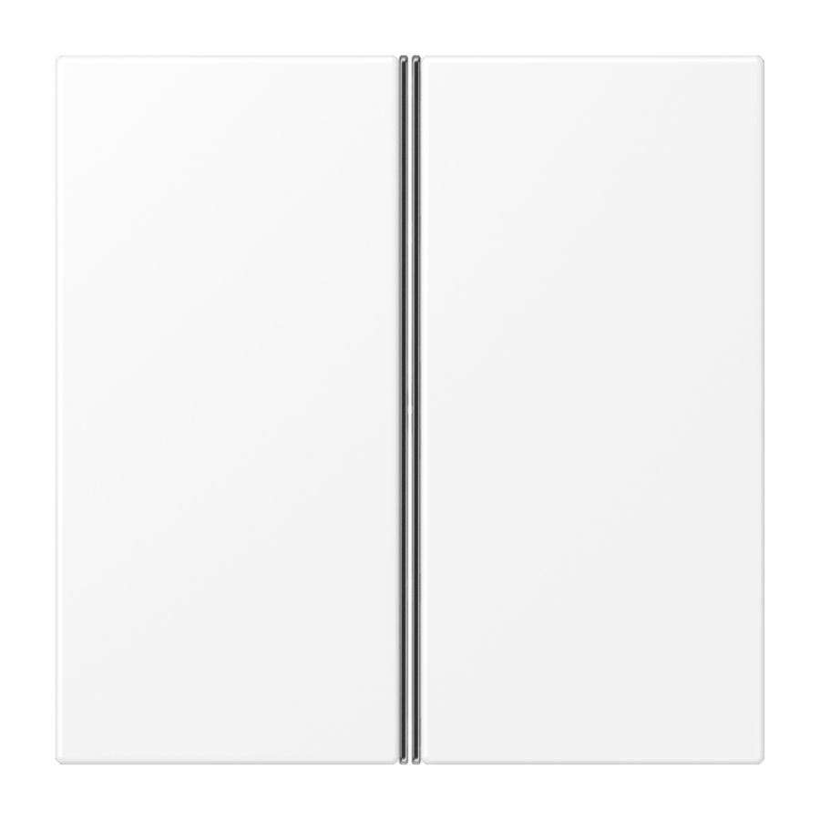 Tastafdekking F40 LS 2-voudig matwit KNX/eNet