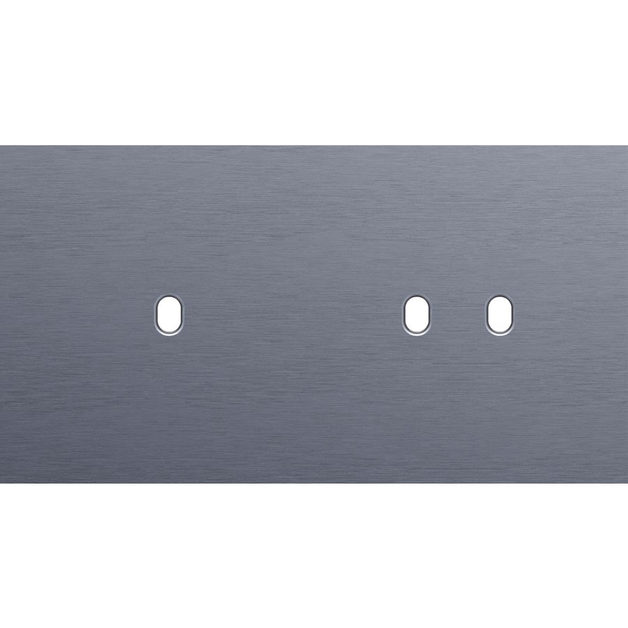 Tweevoudige afdekpl. horizontaal 71mm centerafstand een enke