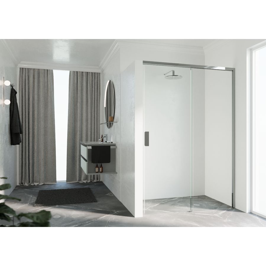 Schuifdeur OPE2PH RE 1200-1230x2000mm chroom helder