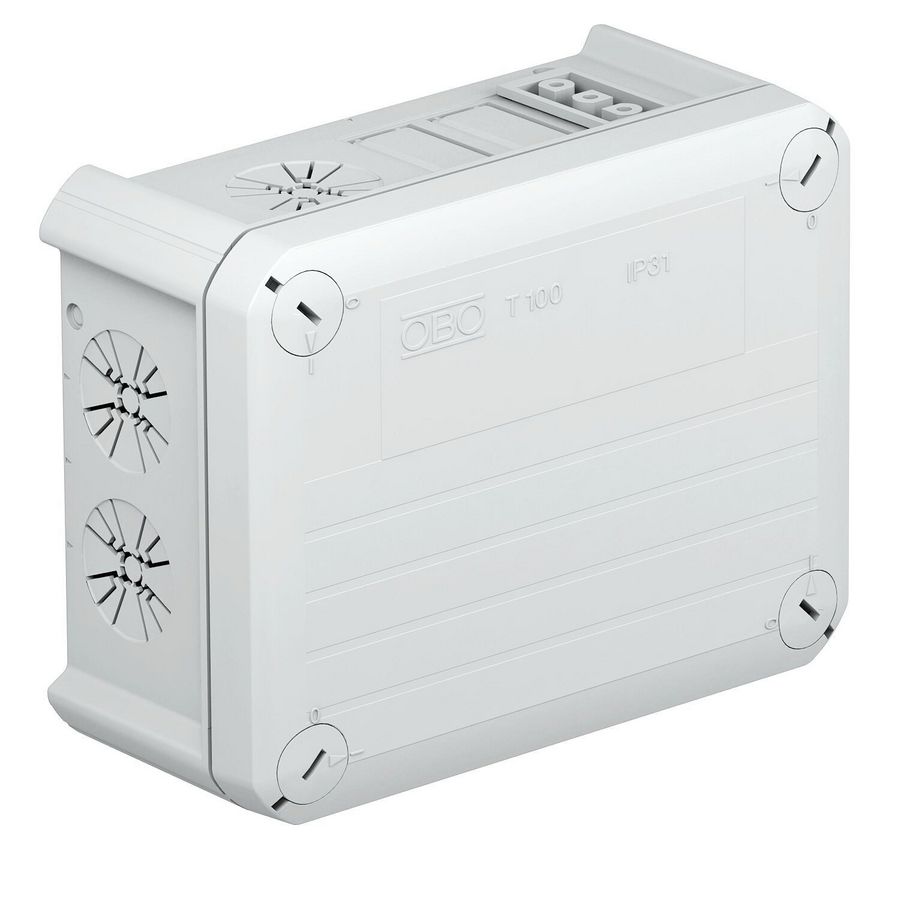 Kabeldoos wieland 1w3p+1z3p 150x116x67 polypr. li.grijs