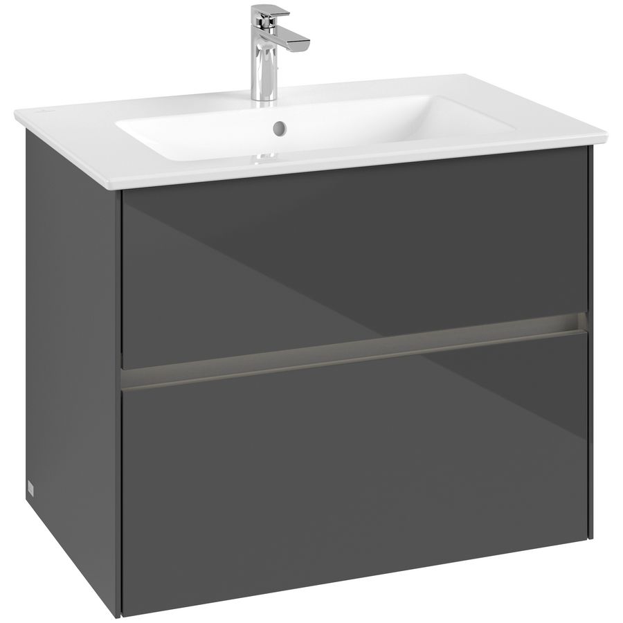 Wastafelonderkast Collaro 761x610x480mm Glossy Grey C144B0FP