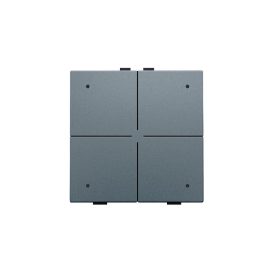 4-voudig drukknop leds/comfortsens. HomeControl bleu grey