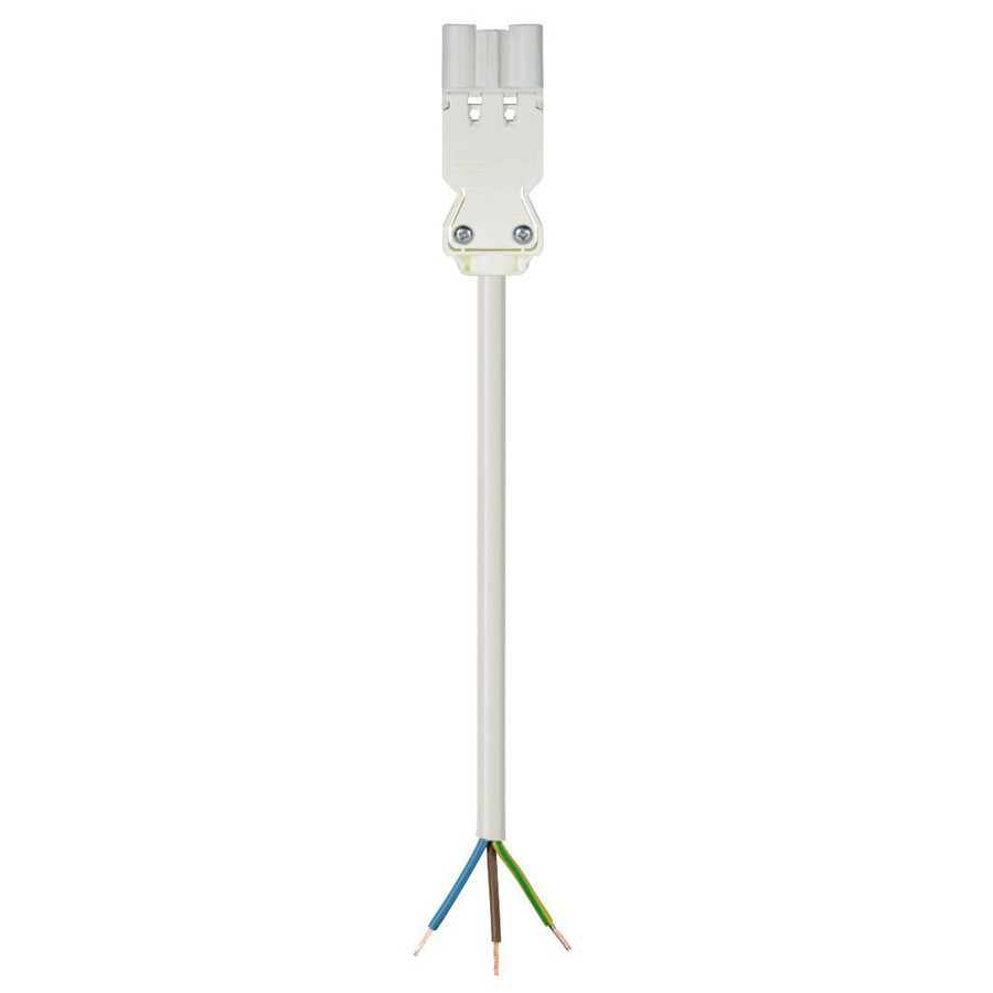 Aansluitsnoer GST18I3 male 0,75mm² 100cm PVC ECA wit VVE=100