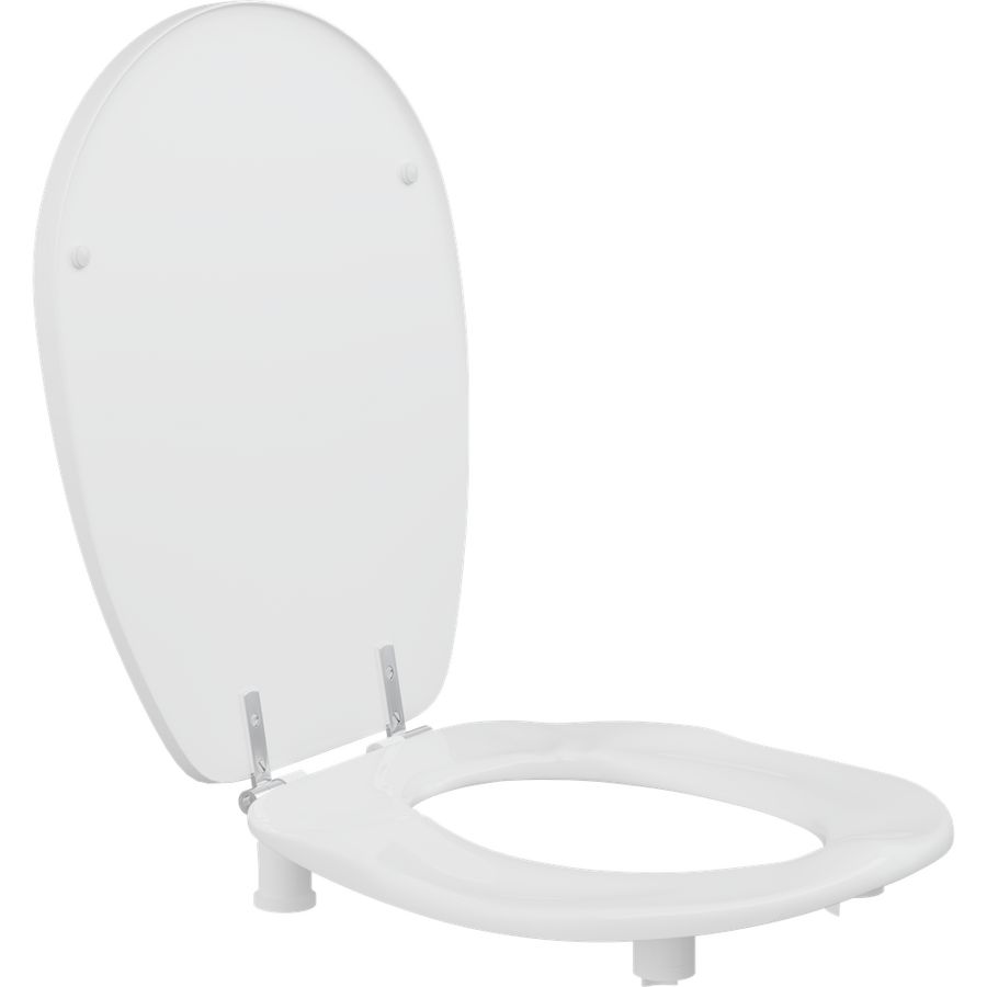 Closetzitting ERGOSIT wit verhoogde uitvoering 50mm doorlopende pen boutlengte 85mm T9802