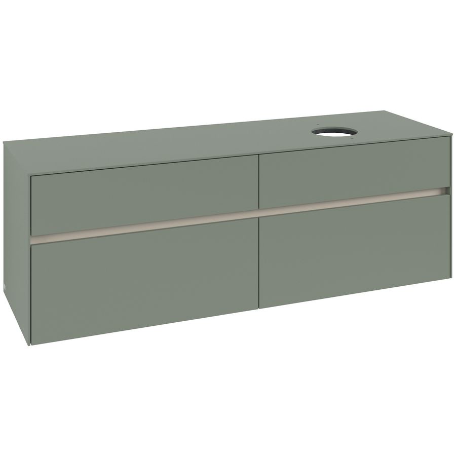 Wastafelonderkast Collaro 1600x548x500mm Soft Green C051B0AF