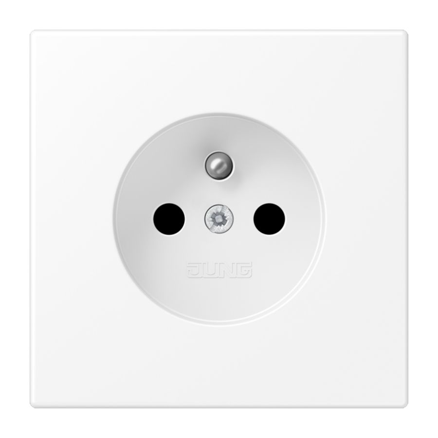 Wandcontactdoos Frans/Belgische uitvoering matwit