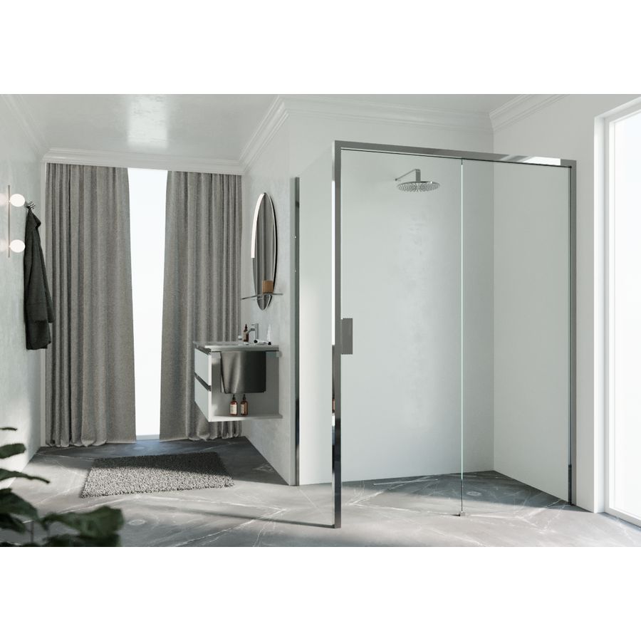 Opera 2P schuifdeur 1170-1210x2000mm chroom helder LI