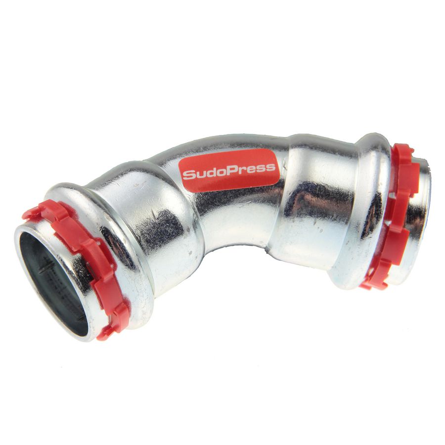 Bochtkoppeling 45° SudoPress staalverzinkt FF 18x18mm SP8041V VVE=10