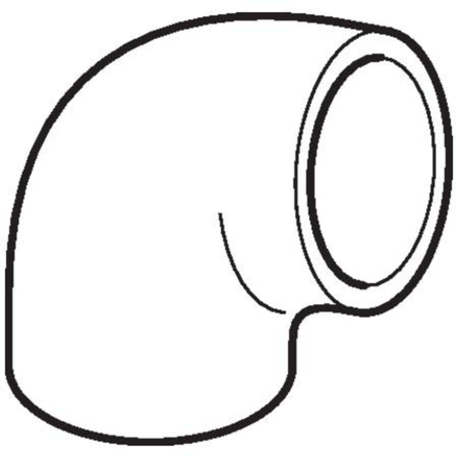 Polyethyleen (PE) bocht 88,5° 50mm