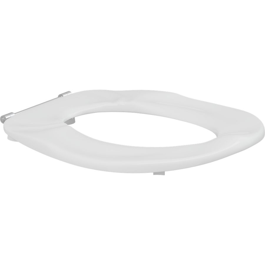 Closetzitting enkel zonder deksel ERGOSIT wit doorlopende pen boutlengte 85mm D92