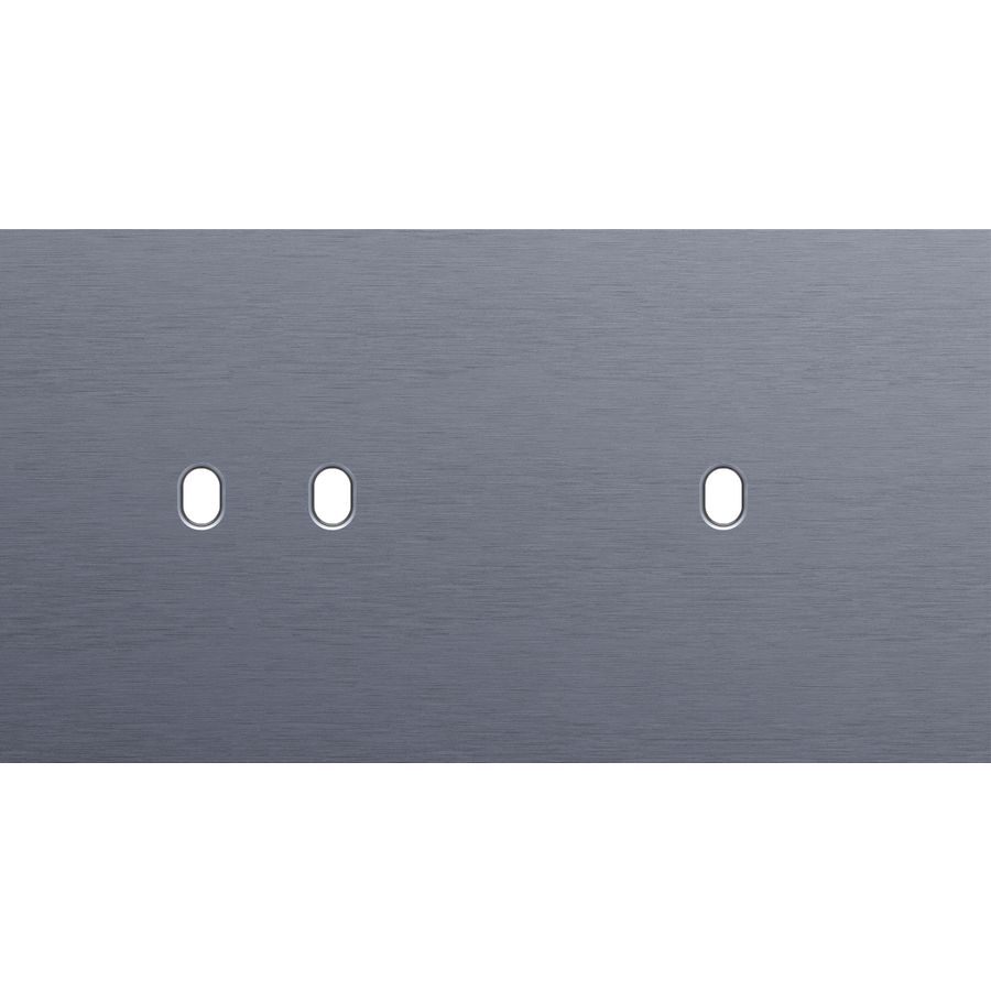 Tweevoudige afdekpl. horizontaal 71mm centerafstand een twee