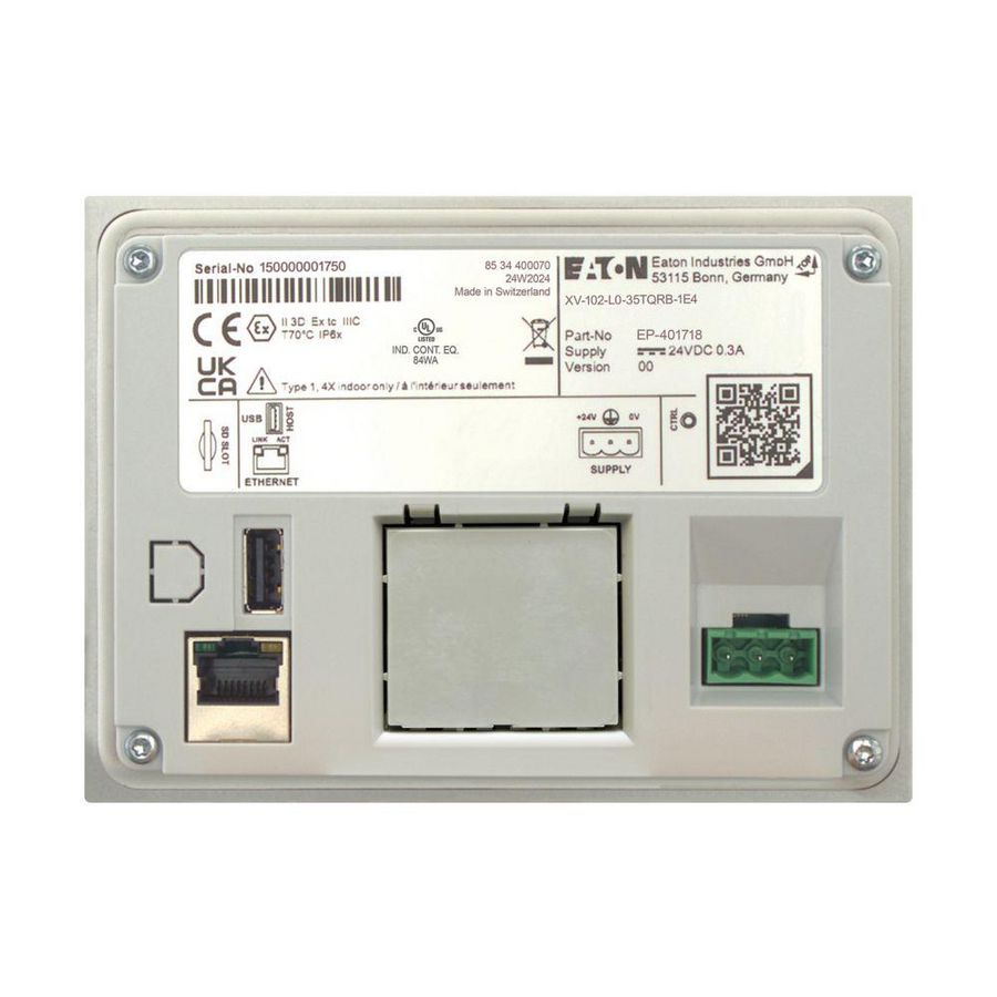 Bedienpaneel XV-102-L0-35TQRB-1E4
