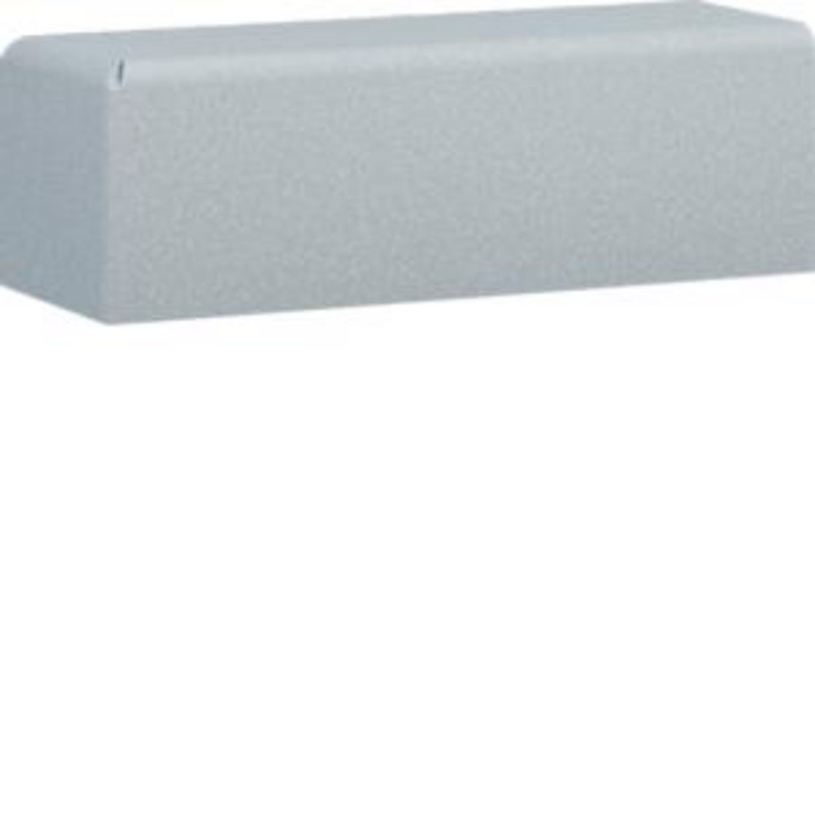 Eindplaat voor goot 20x20mm LFS verkeerswit