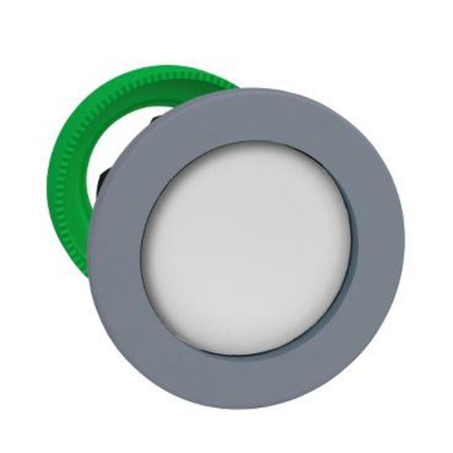 flush mounted white pushbutton head recessed cp grey