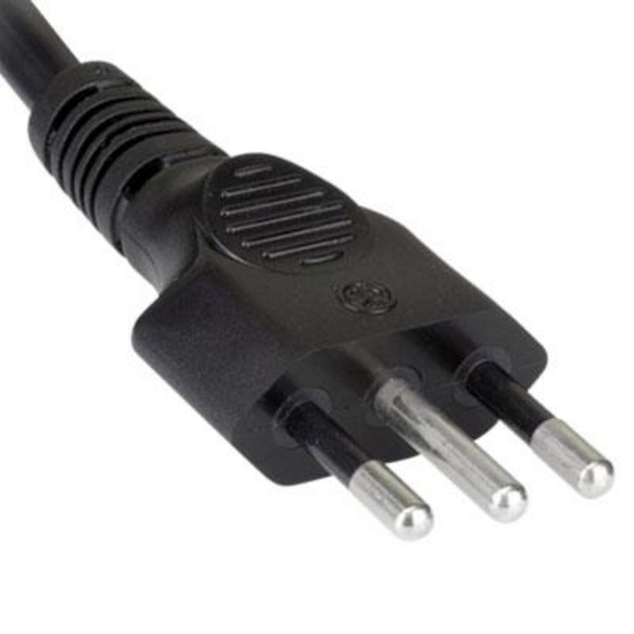 Italiaanse stroom kabel C13 zwart 1.8mtr.