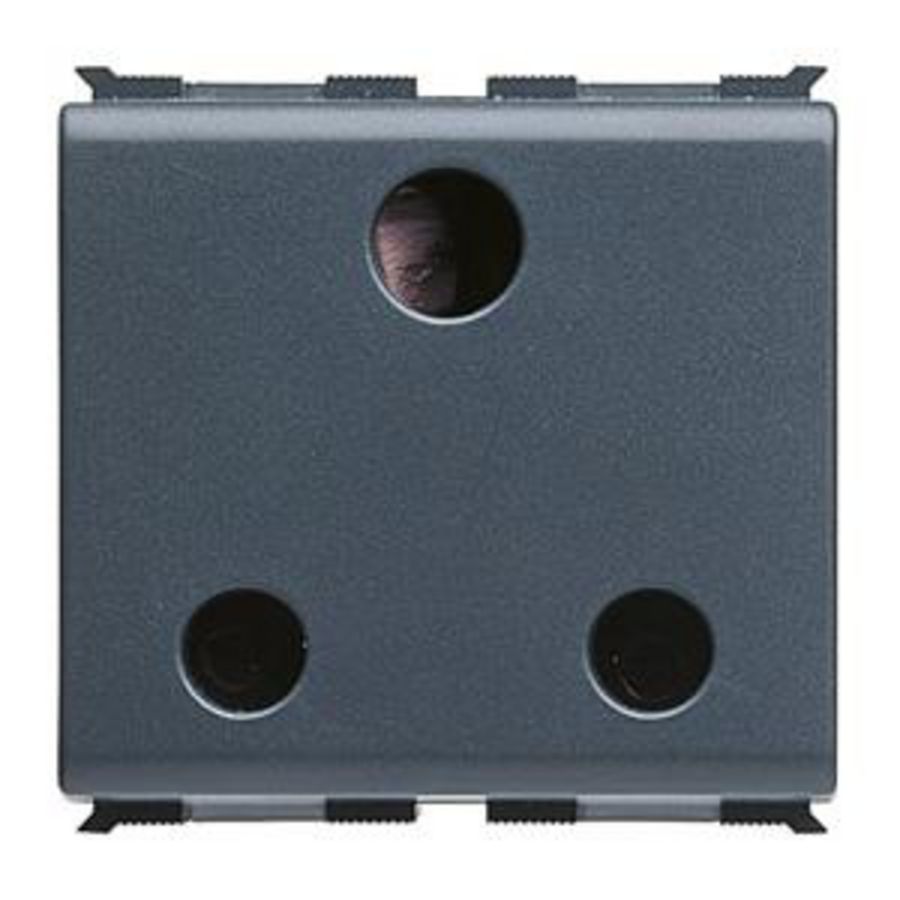 BRITISH STANDARD SOCKET-OUTLET 250V ac-2P+E 16A-2 MODULES-PL