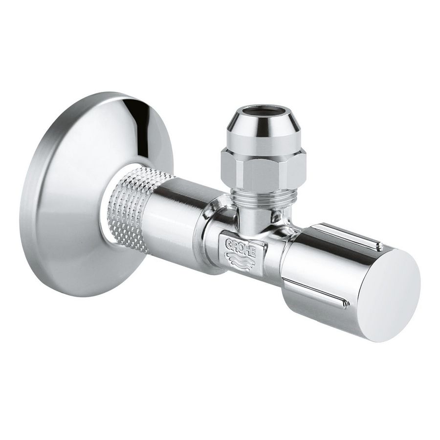 Hoekstopkraan 1/2"x3/8-10mm l=80mm chroom