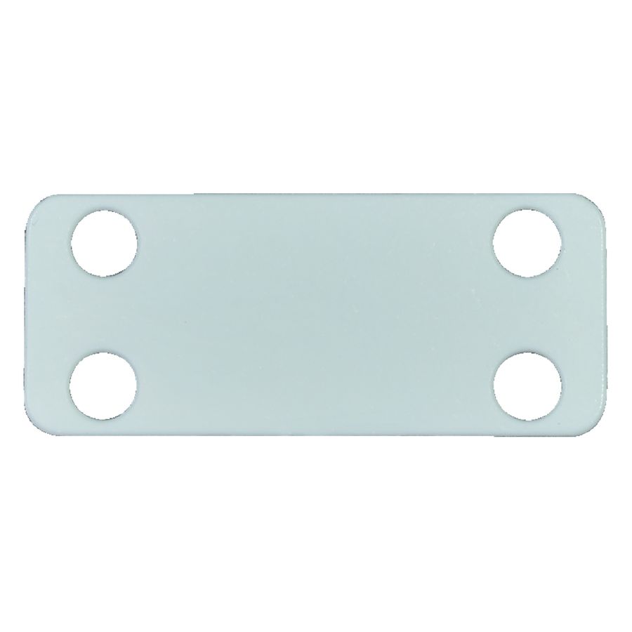 Zak a 100st. Labelplaatje 45,3x19,1x0,4mm