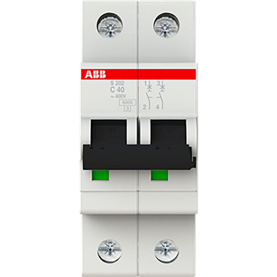 Installatieautomaat 6kA 2-polig C-karakteristiek 40A