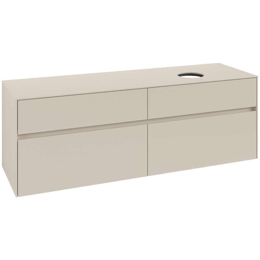 Wastafelonderkast Collaro 1600x548x500mm Cashmere Grey C05100VN