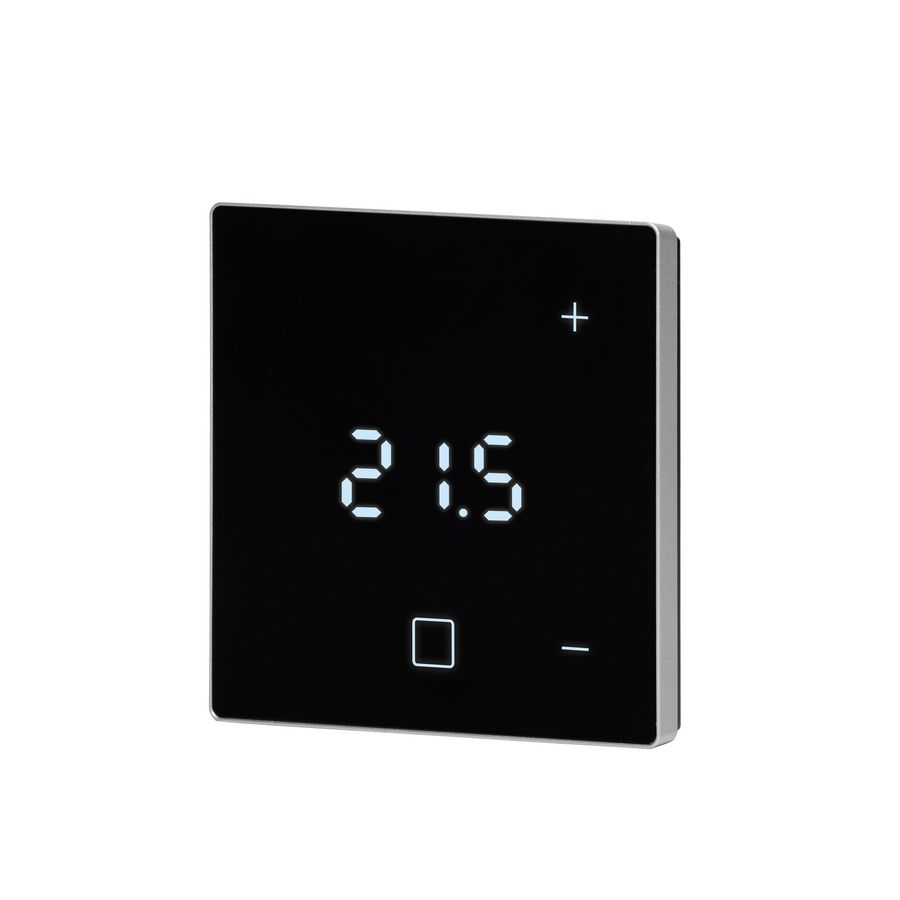 Thermostaat bedraad, zwart TH!NK