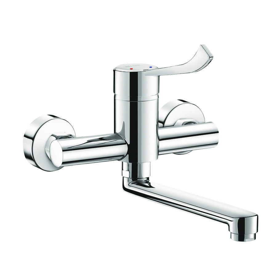 Muurmengkraan voor spoelt draaibare uitl L200hyg hendS-kop