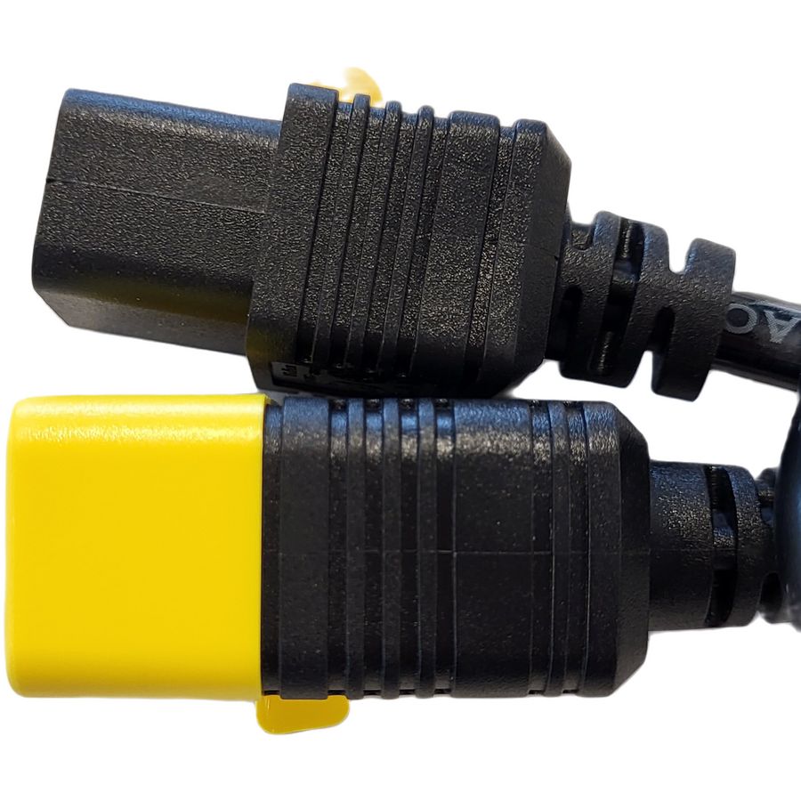 SECURED POWER JUMPER C19 C20 BLACK 1.0mtr.