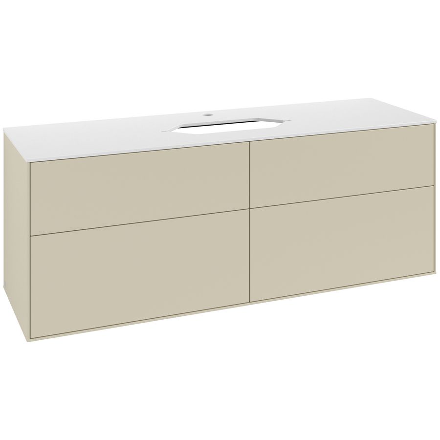 Wastafelonderkast Finion 1600x603x501mm S.Grey Matt Lacquer F32100HJ