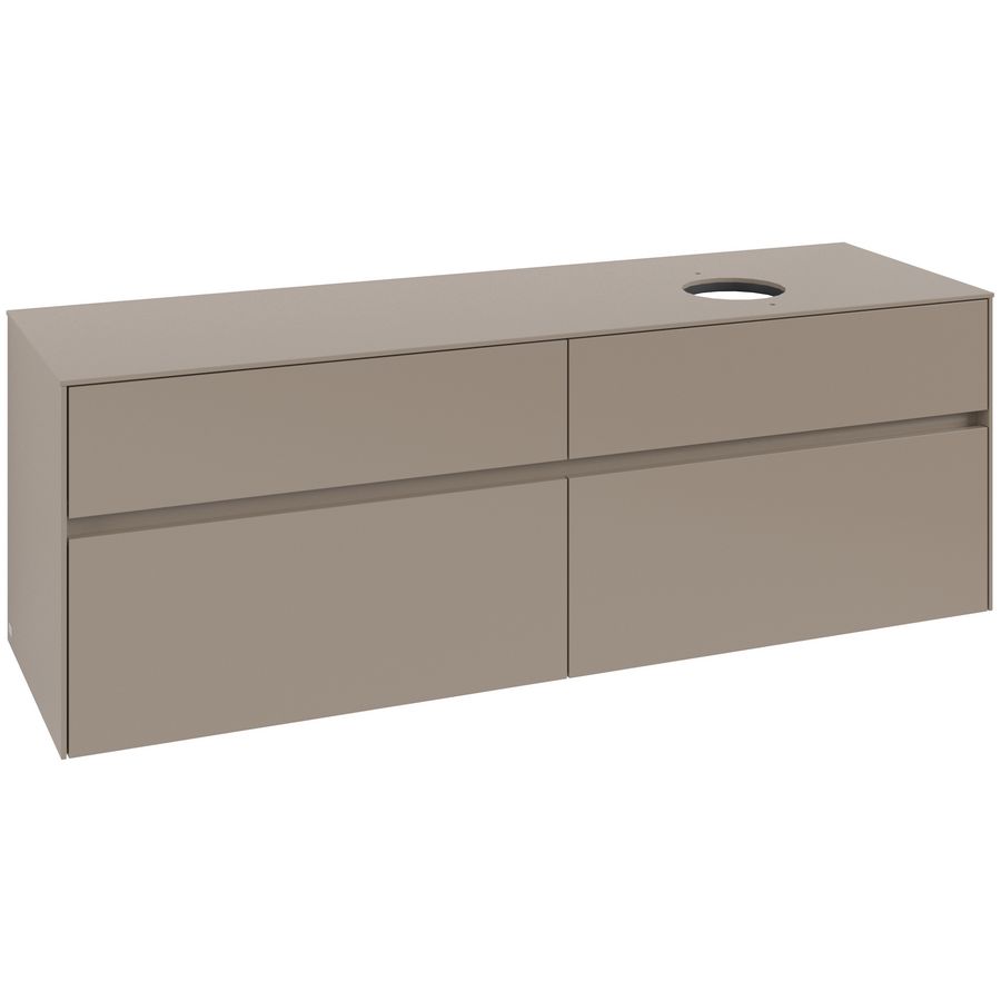 Wastafelonderkast Collaro 1600x548x500mm Taupe C05100VM