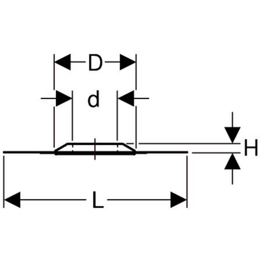 waterdichte vloer/wand doorvoeren resistitfolie 50mm