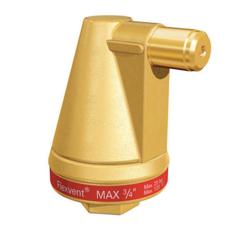 Automatische ontluchter Flexvent Max 3/4"bn.