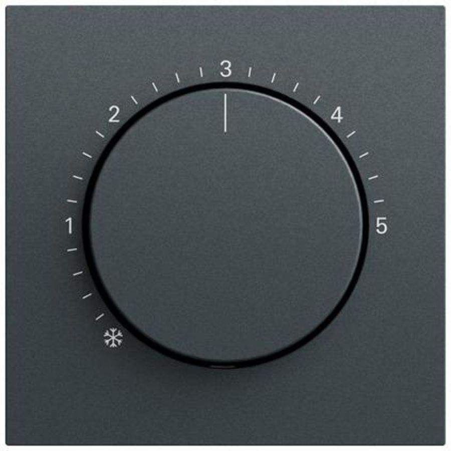 Afdekking ruimtetemperatuurregelaar System 70 antracit(gel.)
