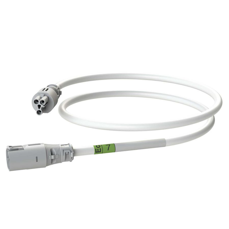 Koppelsnoer AW 7m 3G1,5 wit Eca VVE=10