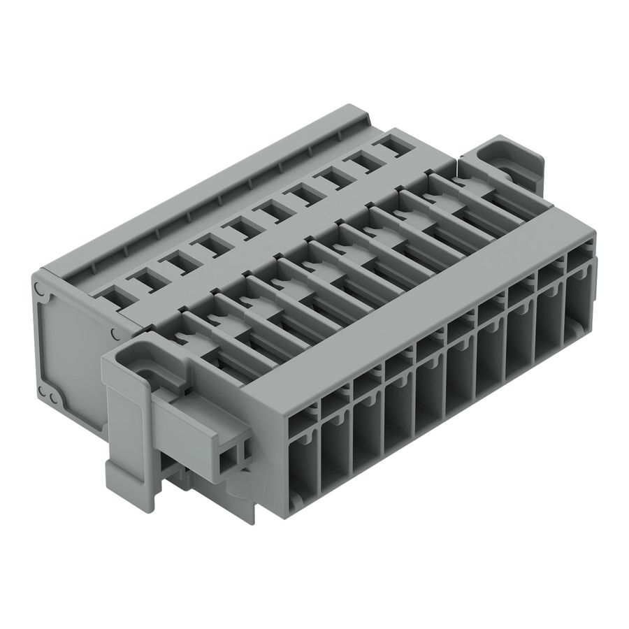 1-draads male steker CAGE CLAMP 4mm² grijs VVE=25