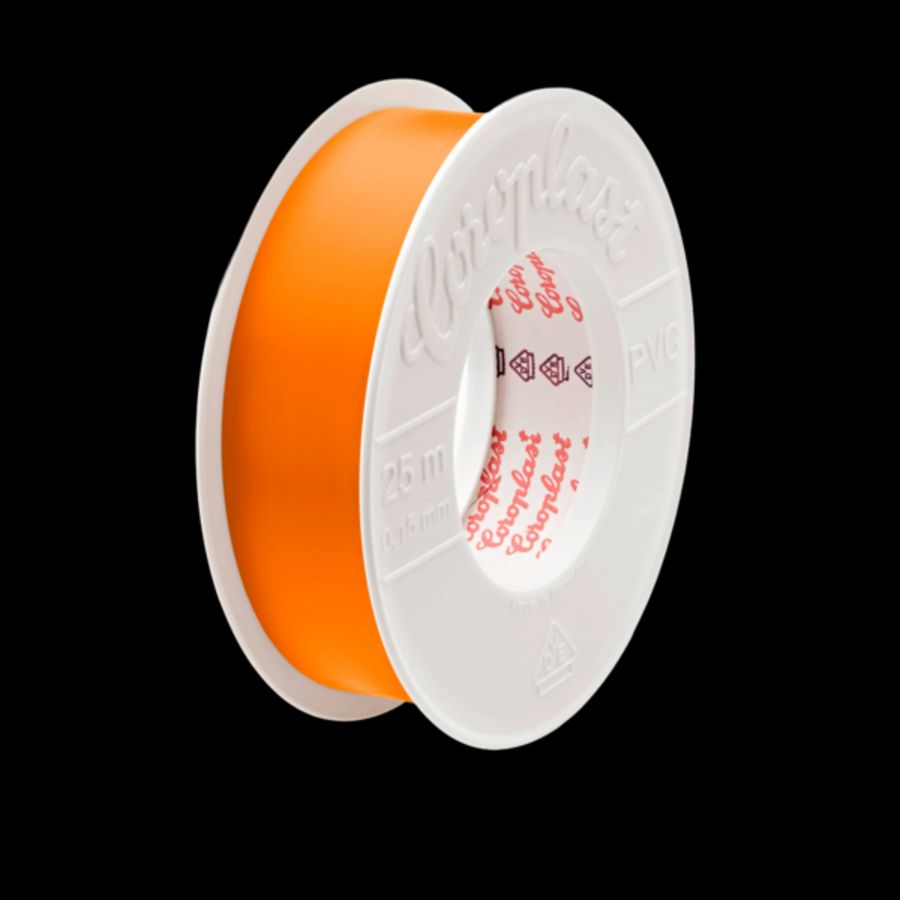 Rol a 10mtr. isolatietape 302 tape 38mm oranje VVE=8