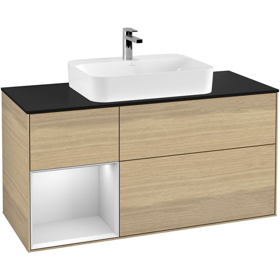 Wastafelonderkast Finion 1200x603x501mm Oak Veneer F412MTPC