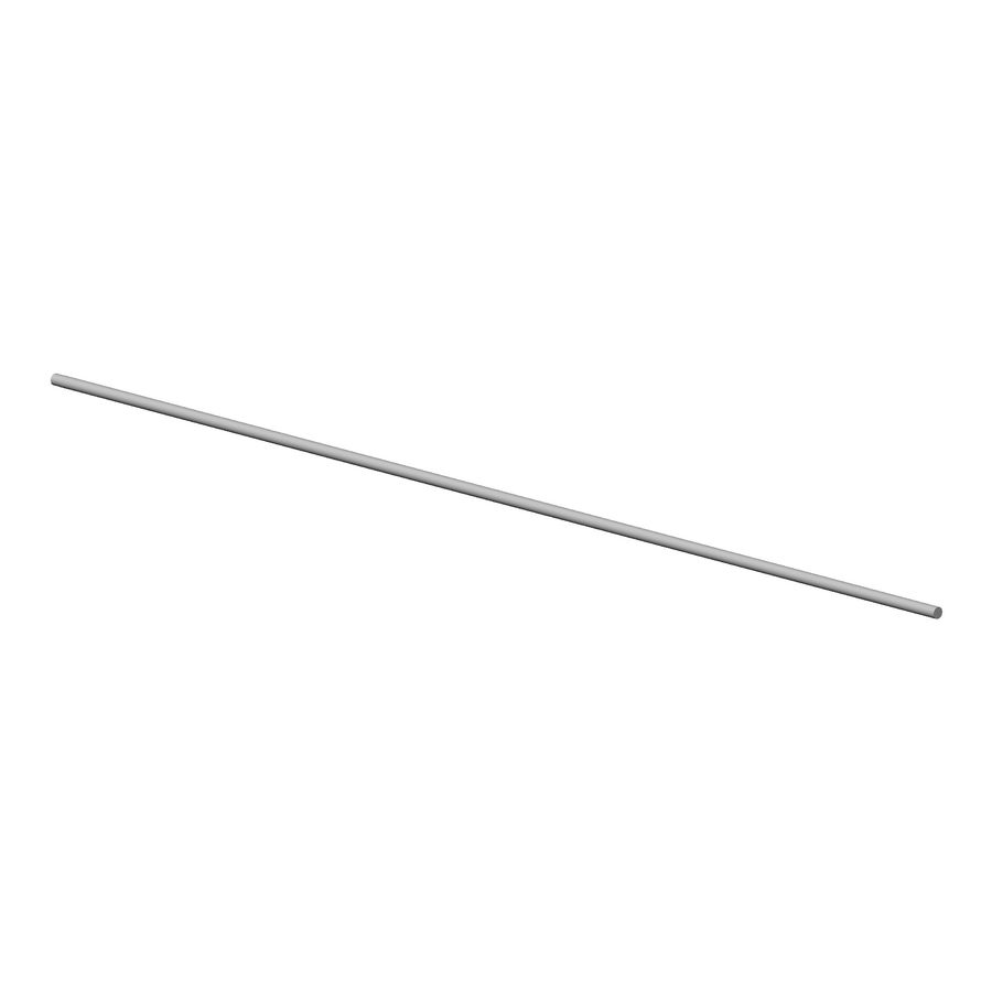 Trekstang afgar. 4X400mm-BG