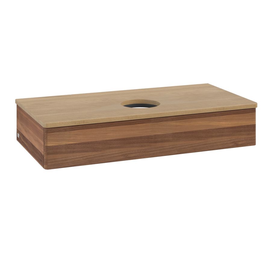 Wastafelonderkast Antao 1000x190x500mm Warm Walnut L09011HM