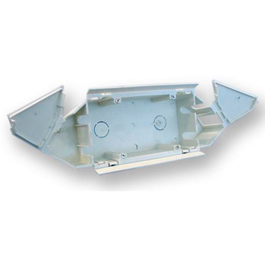 Dubbele wandgootdoos 220V crème