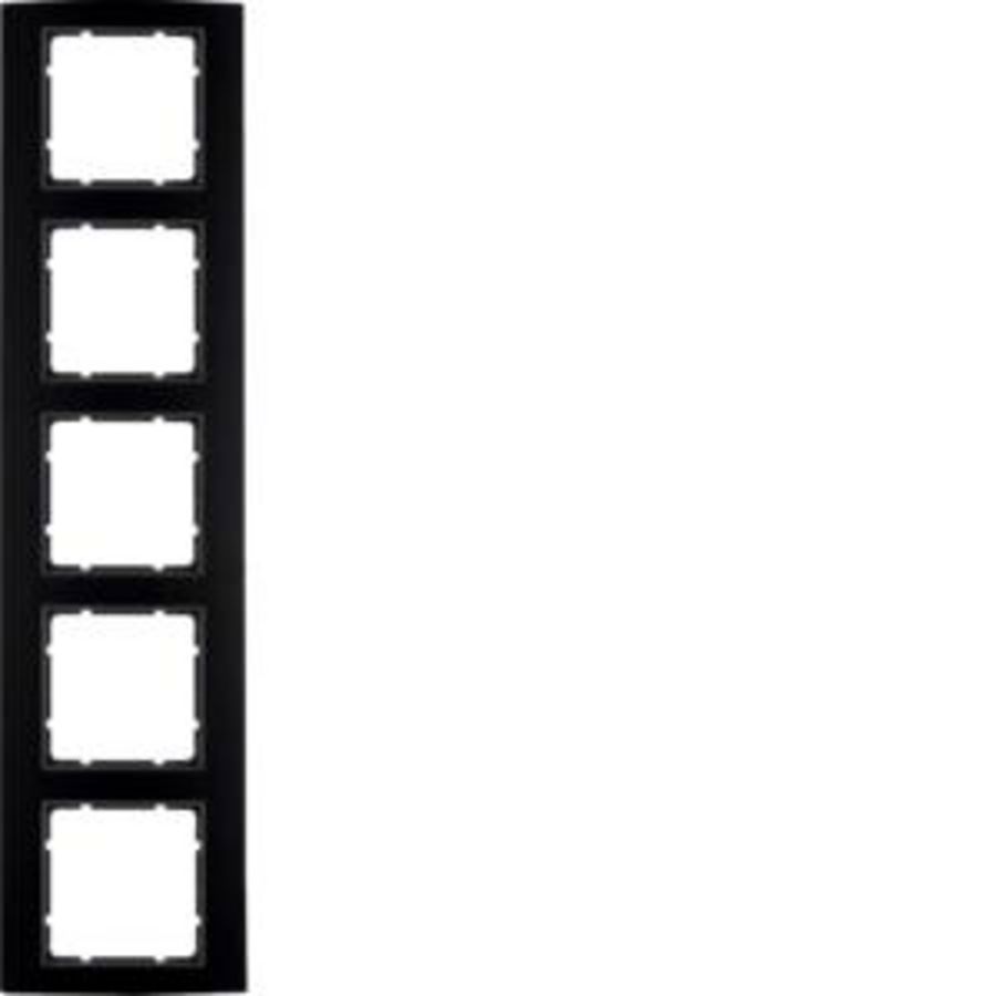 Afdekraam 5-v berker B.3 aluminium zwart/antraciet mat