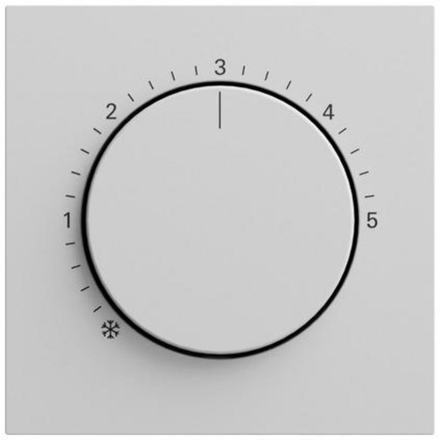 Afdekking ruimtetemperatuurregelaar System 70 gris m(gel.)