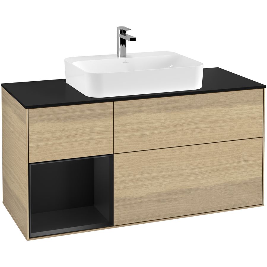 Wastafelonderkast Finion 1200x603x501mm Oak Veneer F412PDPC