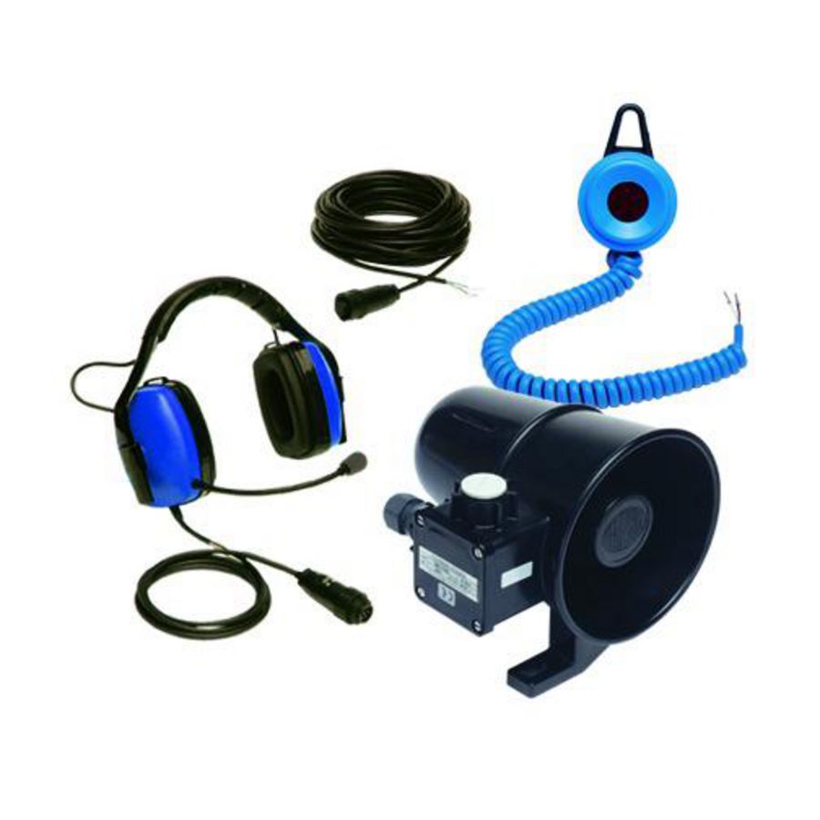 Headset voor weerbestendige telefoon resistel