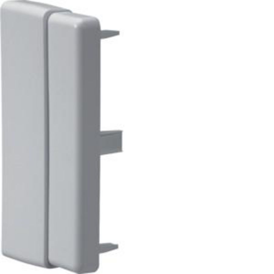 Eindplaat voor goot 110mm LF breed lichtgrijs