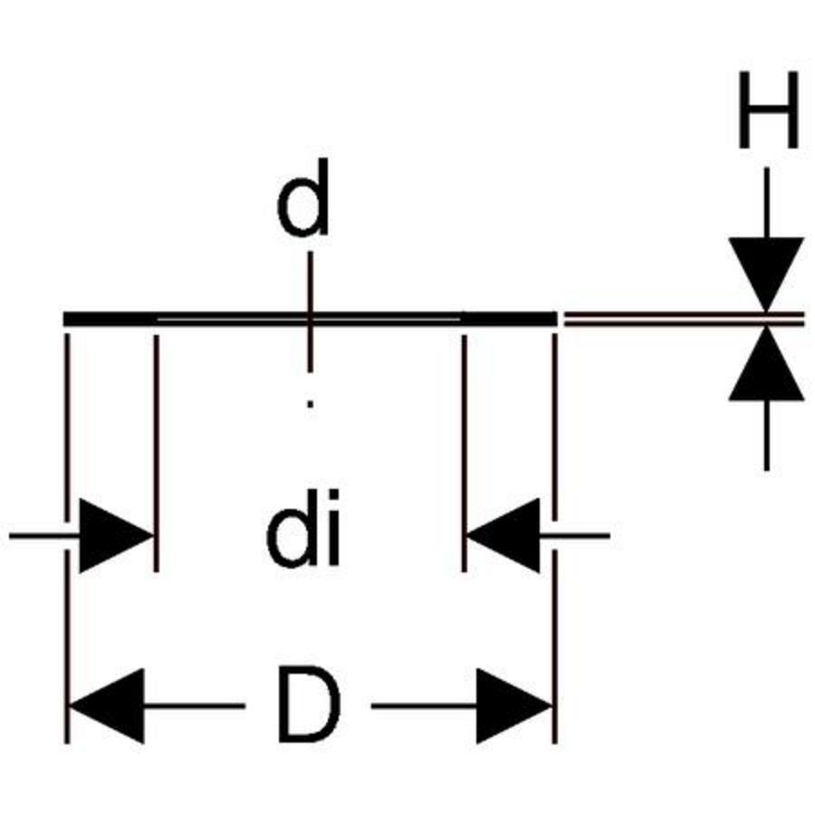 Polyethyleen (PE) flenspakking 110mm
