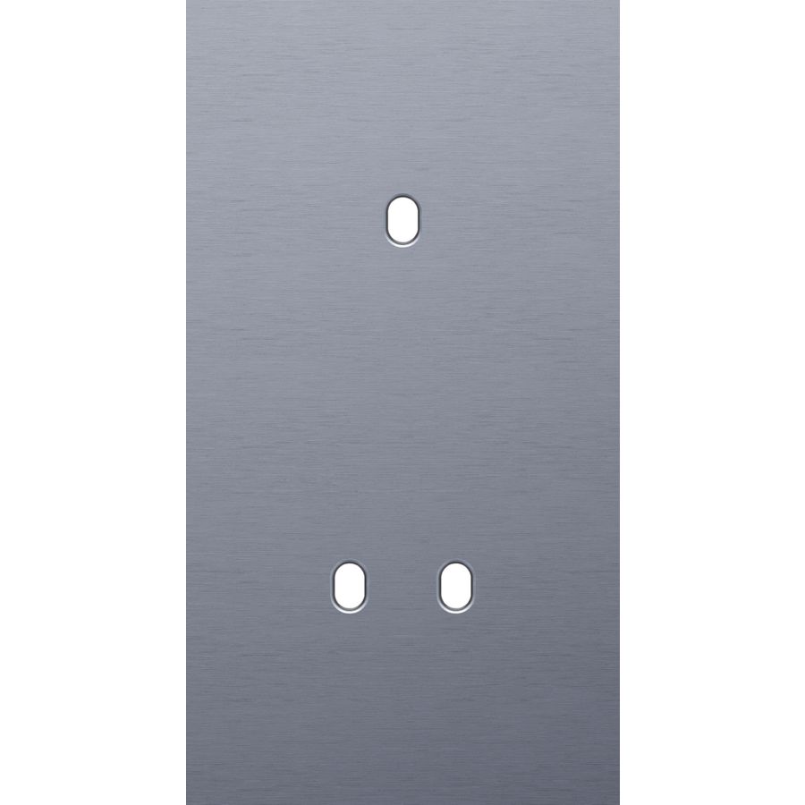 Tweevoudige afdekpl. verticaal 71mm centerafstand een enkelv