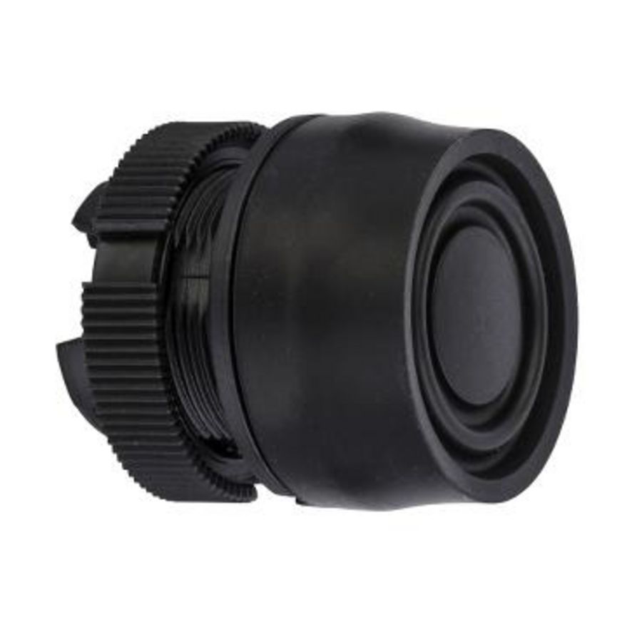 Kop voor drukknop Ø22mm Met kapje Zwart