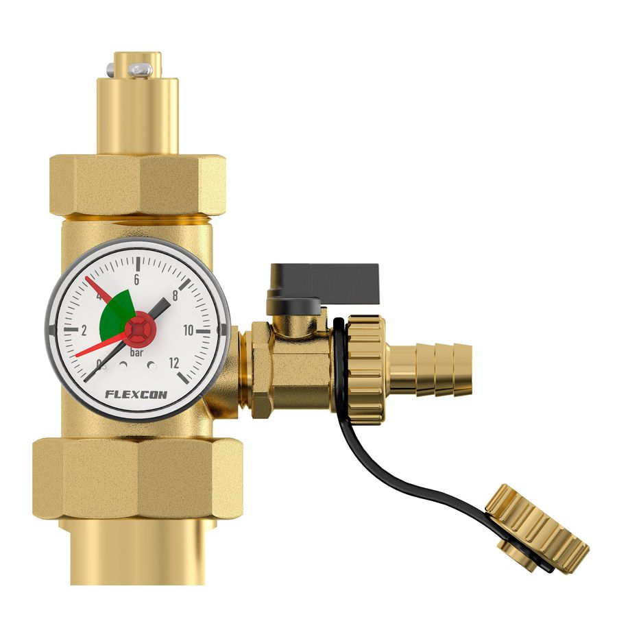 Aansluitgroep 1" met manometer