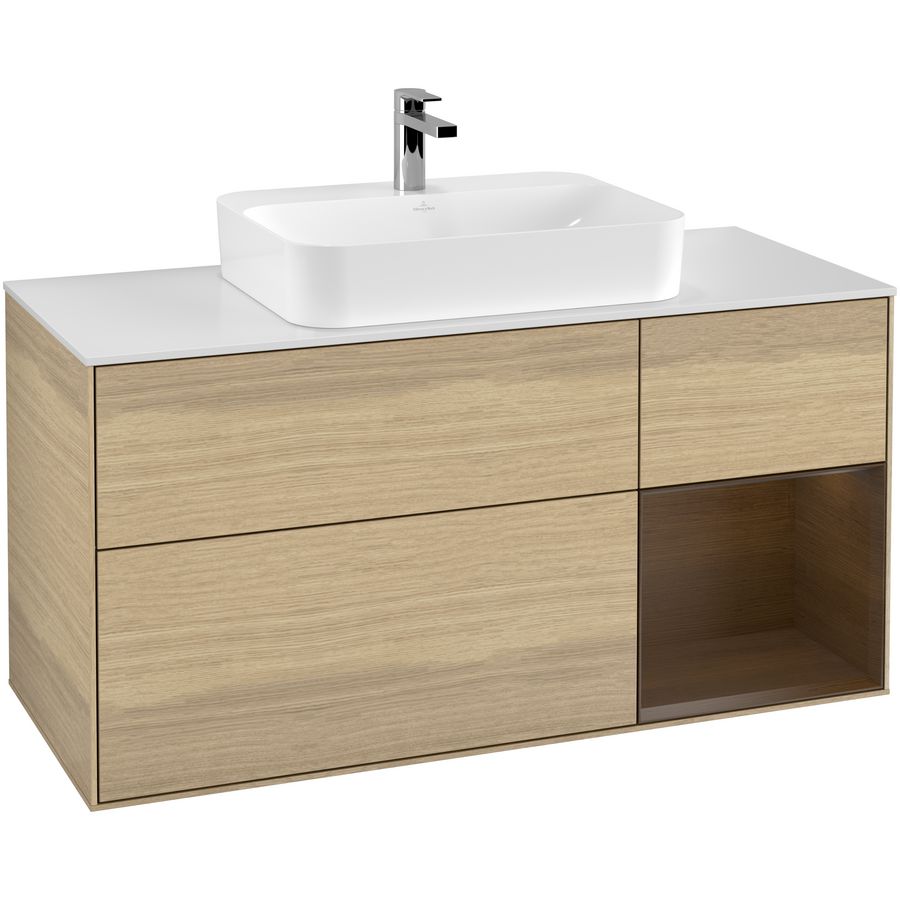 Wastafelonderkast Finion 1200x603x501mm Oak Veneer F421GNPC