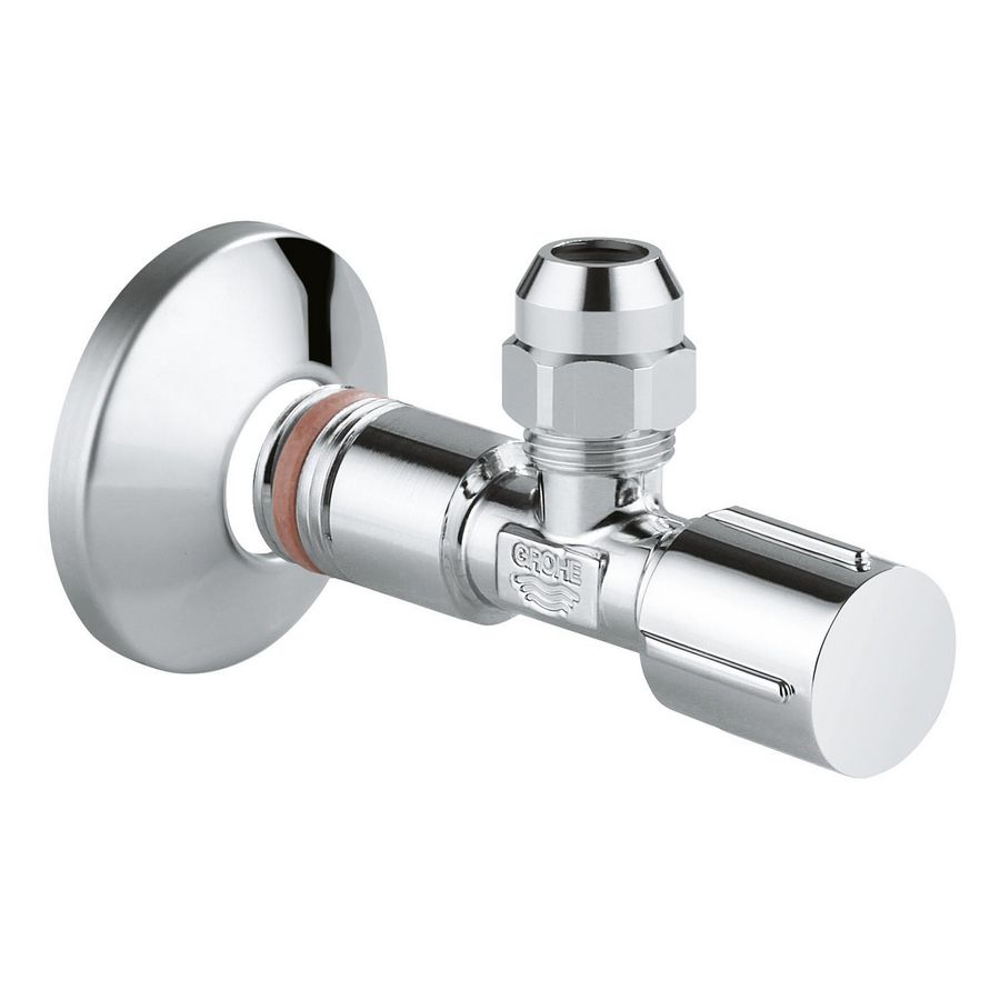 Hoekstopkraan 1/2"x3/8-10mm zelfdichtend l=80mm